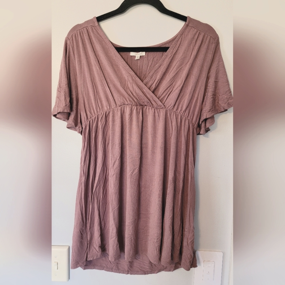 Maurices Mauve Maternity Top